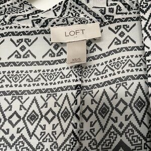 LOFT Monochrome Geometric Top